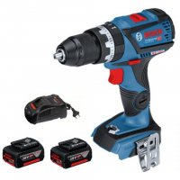 Aku vrtačka Bosch GSB 18V-60C Professional, 2 × 18V/5,0 Ah 06019